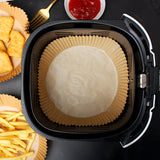 50pcs Air Fryer Parchment Paper Liner Non Bleach / Airfryer Parchment Paper Tray/ Air fryer liner baking paper (Kitchen)