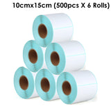 Perforated Thermal Label paper roll waybills 100x150mm suitable for all eCommerce couriers 350 or 500pcs per roll By SOL Home ® (Ecommerce Supplies)
