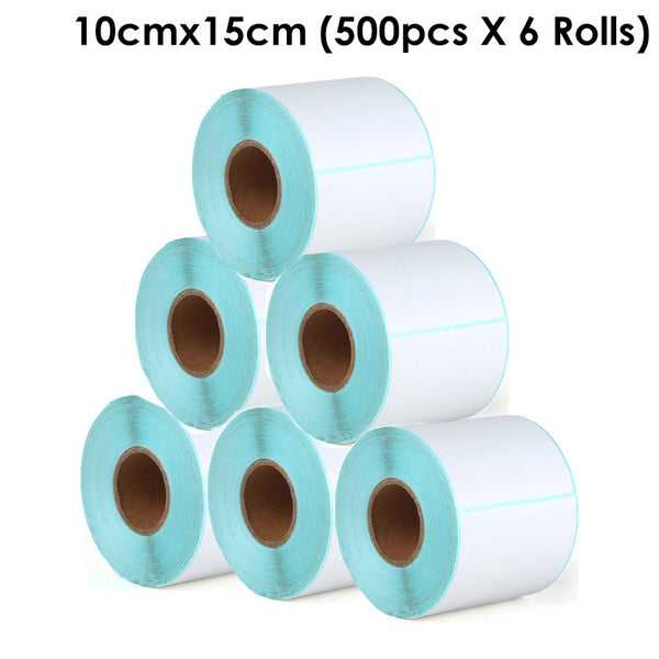Perforated Thermal Label paper roll waybills 100x150mm suitable for all eCommerce couriers 350 or 500pcs per roll By SOL Home ® (Ecommerce Supplies)