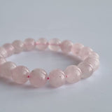 Rose Quartz Bracelet Collection #1. 100% genuine natural gemstone jewellery with Certificate of Authenticity by SOL Home ® (Feng Shui)