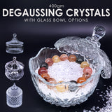400g Degaussing Crystals With Glass Bowl Feng Shui By SOL Home® (Feng Shui)