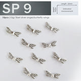 10g Tibet Silver Angel Wings Bead Spacer for DIY, charm and accessories