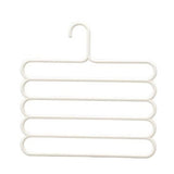 SOL HOME ® - 1pcs - Plastic Scarf Pants Hanger - 1 hanger for 5 pairs of pants by SOL Home ® (Wardrobe Solutions)