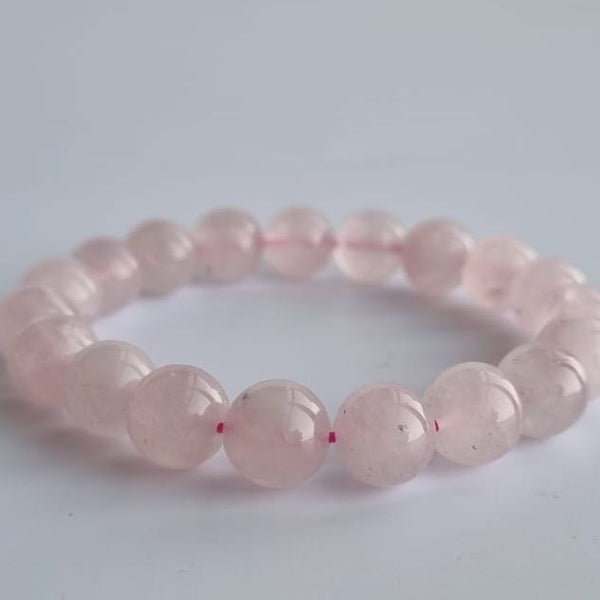 Rose Quartz Bracelet Collection #2. 100% genuine natural gemstone jewellery with Certificate of Authenticity by SOL Home ® (Feng Shui)