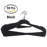SOL HOME ® Non Slip Velvet Clothes Hangers x 50 pcs by SOL Home ® (Wardrobe Solutions)