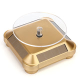 Solar Display Stand Turntable Rotating Stand for Jewelry or Toys Solar powered or Battery Powered Solar Rotating Display Platform